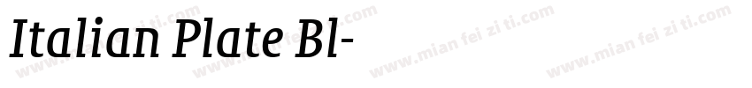 Italian Plate Bl字体转换